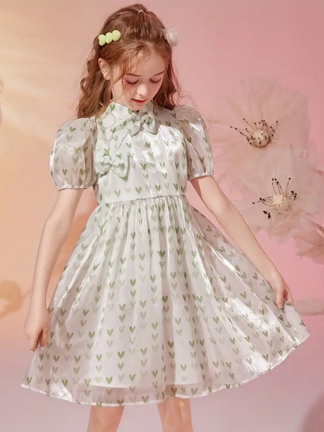 

BAESD Floral Printed Fit & Flare Dress, White