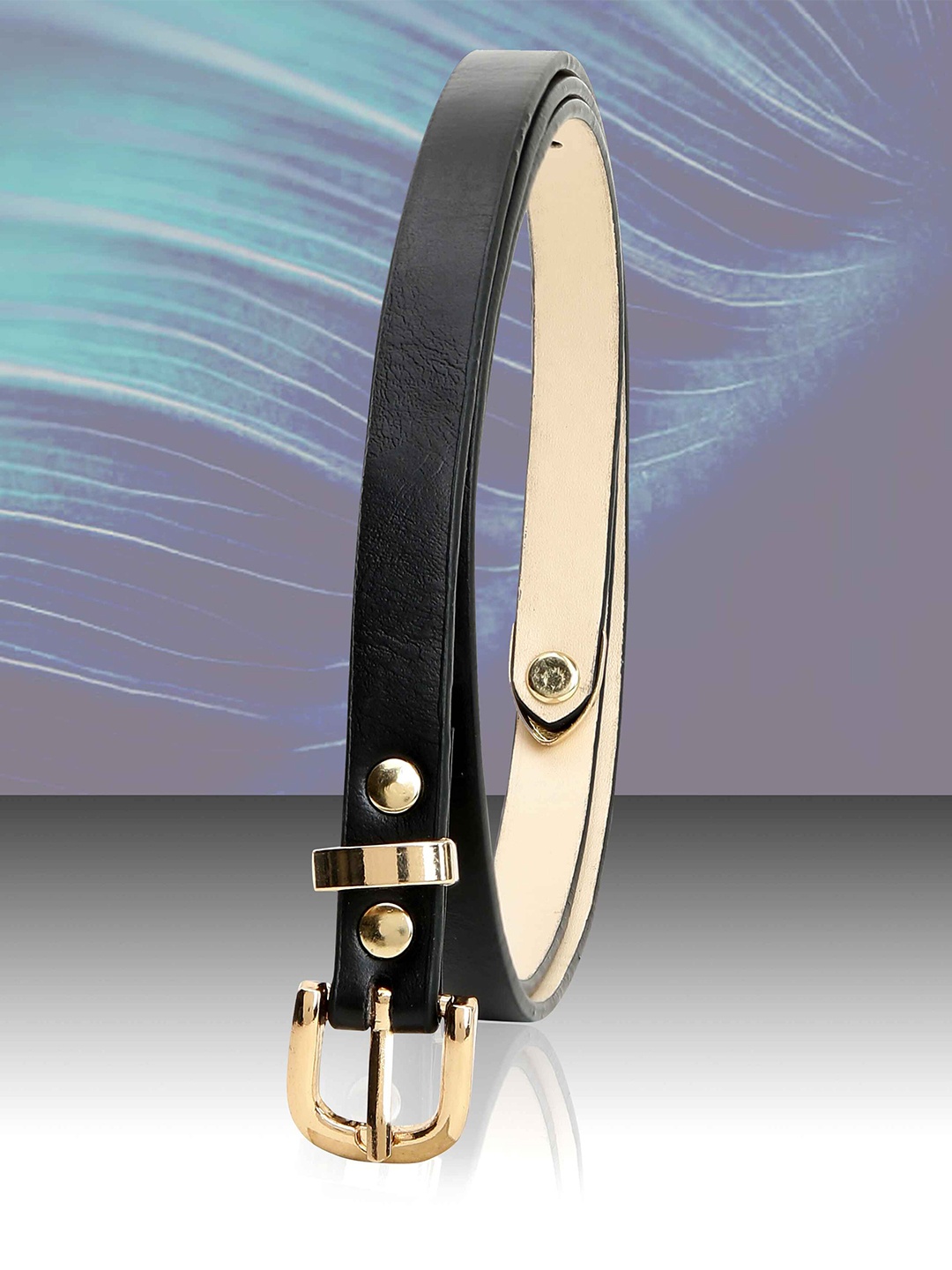 

DressBerry Women Black Textured Formal Belt