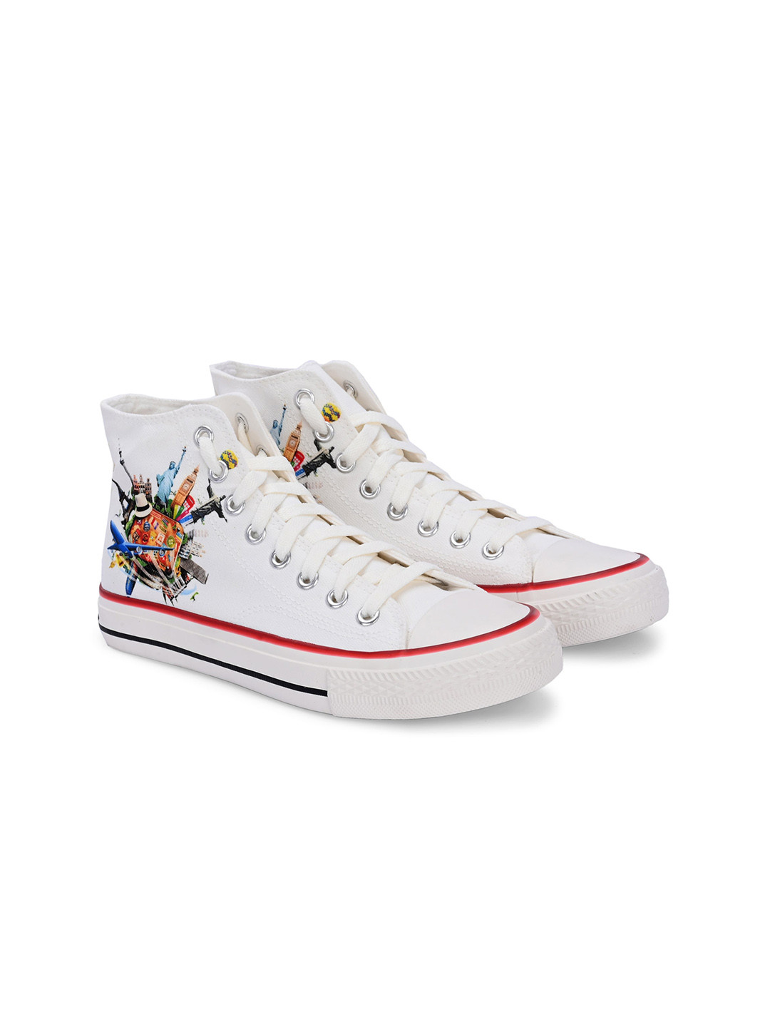 

CROWCIA LONDON Women High-Top Sneakers, Multi