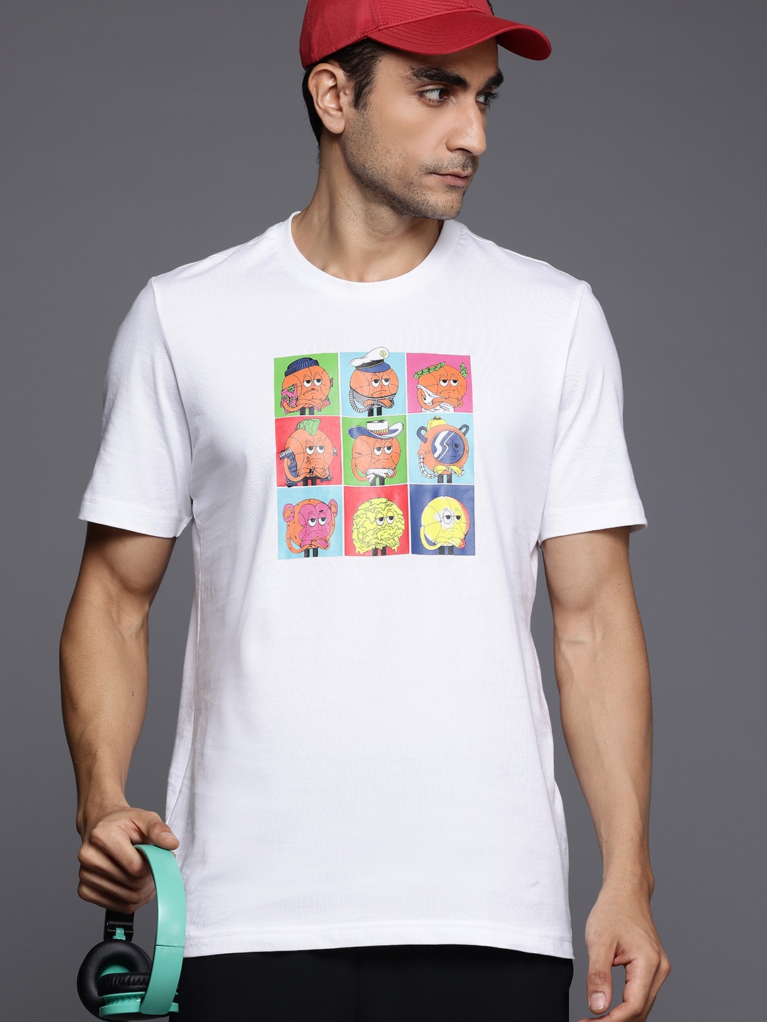 

ADIDAS Printed Sports T-shirt, White