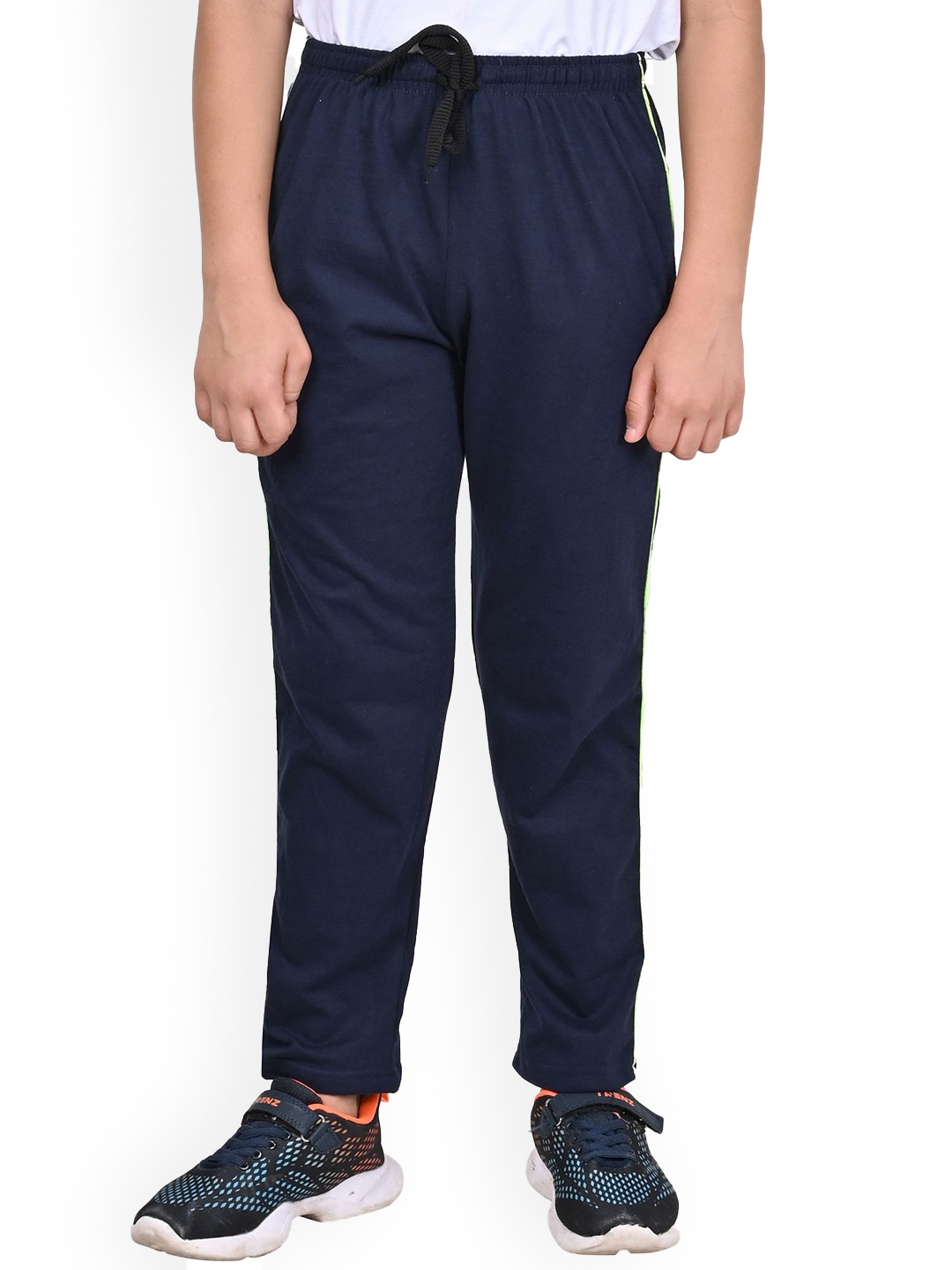 

BAESD Boys Pure Cotton Mid Rise Track Pants, Navy blue