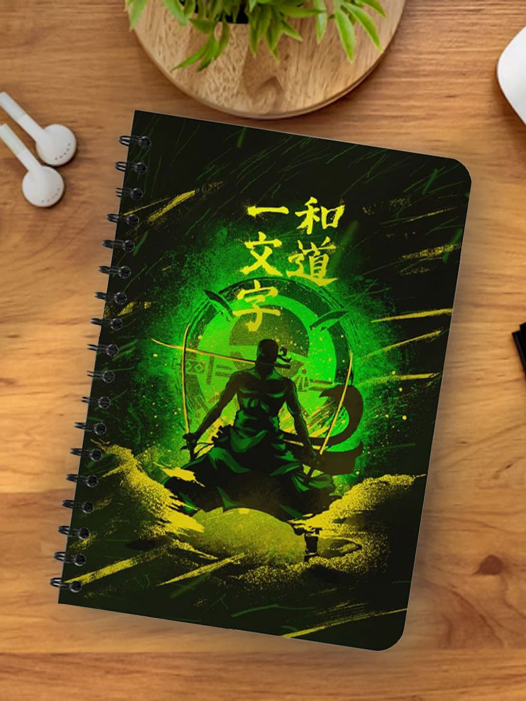 

COMICSENSE Anime Crossroads of Six Paths Printed Unruled Notebook, Black