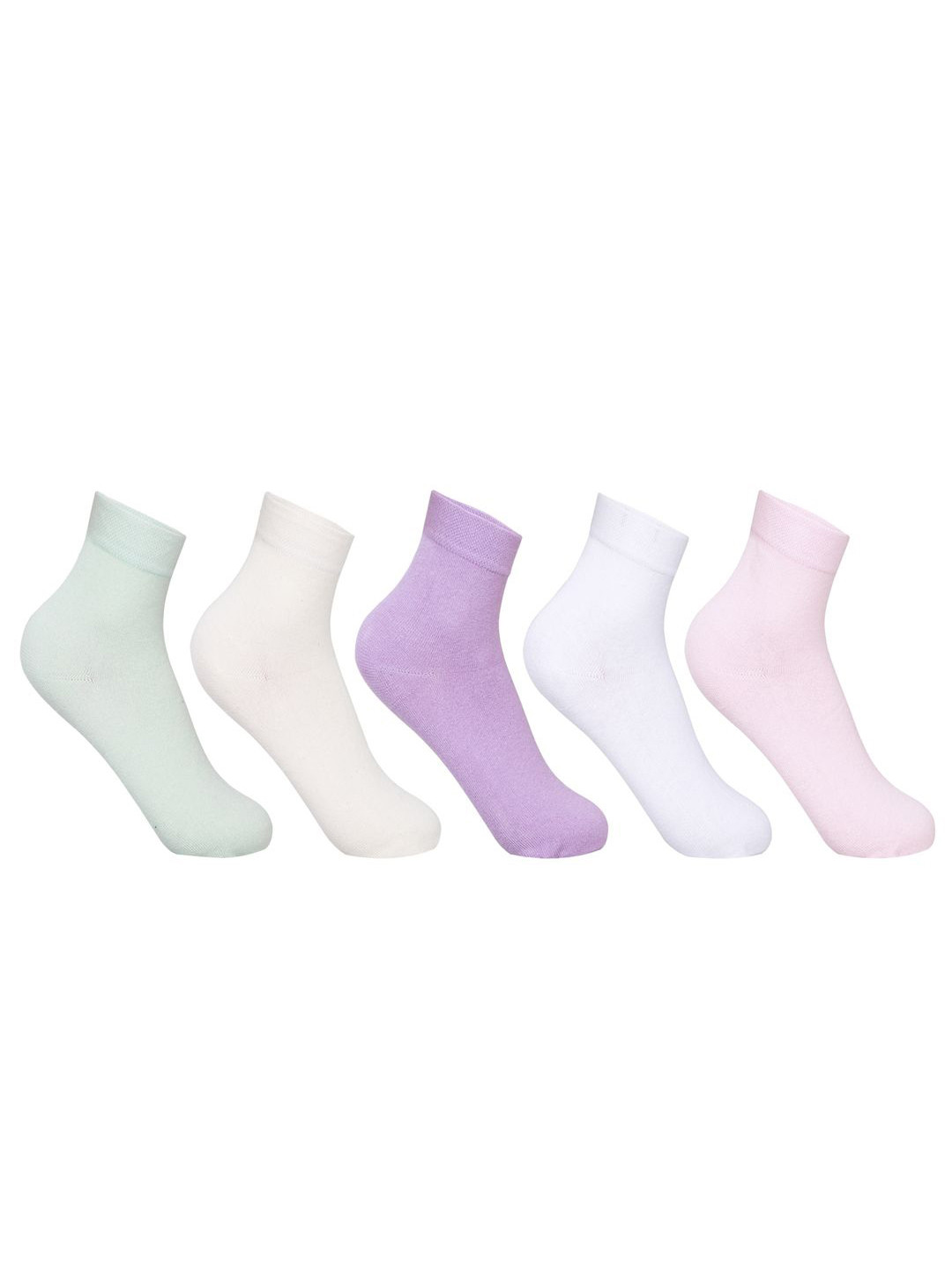 

Supersox Women Pack Of 6 Cotton Ankle-Length Socks With Organizer, White