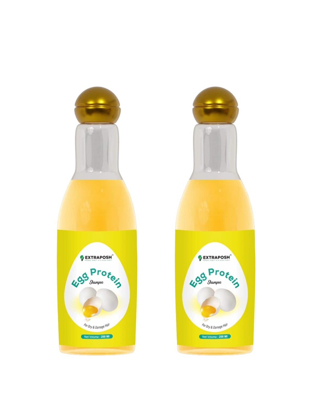 

Extraposh Set Of 2 Egg Shampoo For Frizzy Hair - 200ml Each, Multi