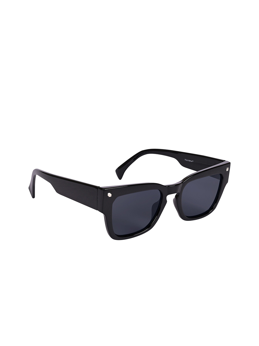 

NuVew Unisex Wayfarer Sunglasses with UV Protected Lens ES_16570, Black