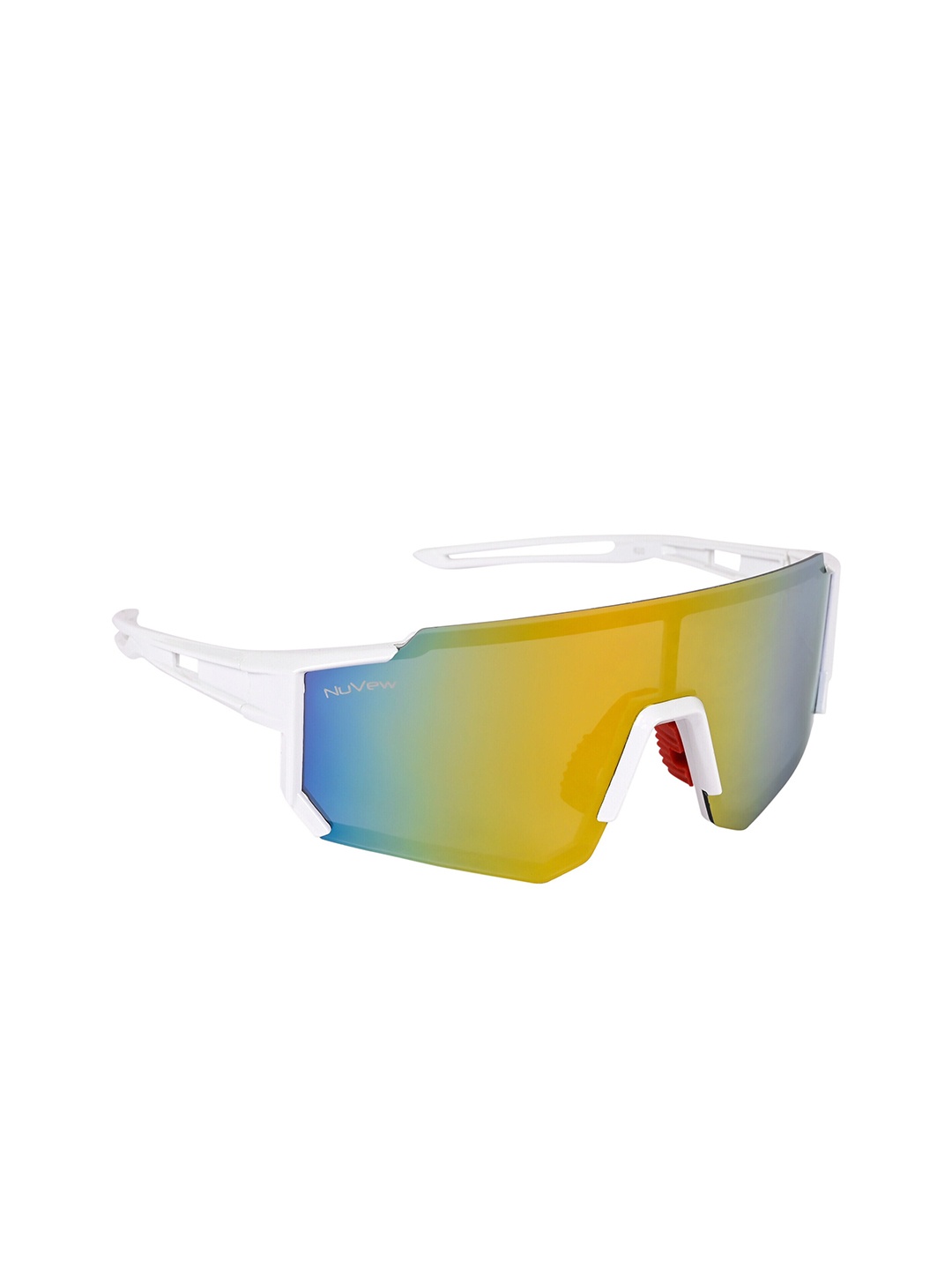 

NuVew Unisex Sports Sunglasses with UV Protected Lens ES_16497, Yellow