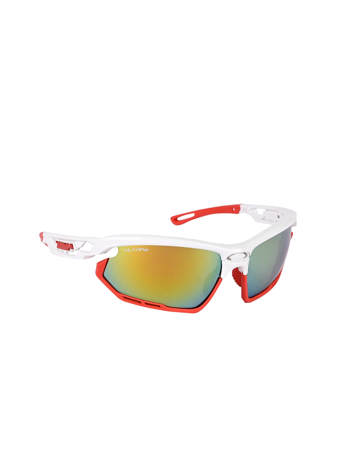 

NuVew Unisex Sports Sunglasses with UV Protected Lens ES_16503, Gold