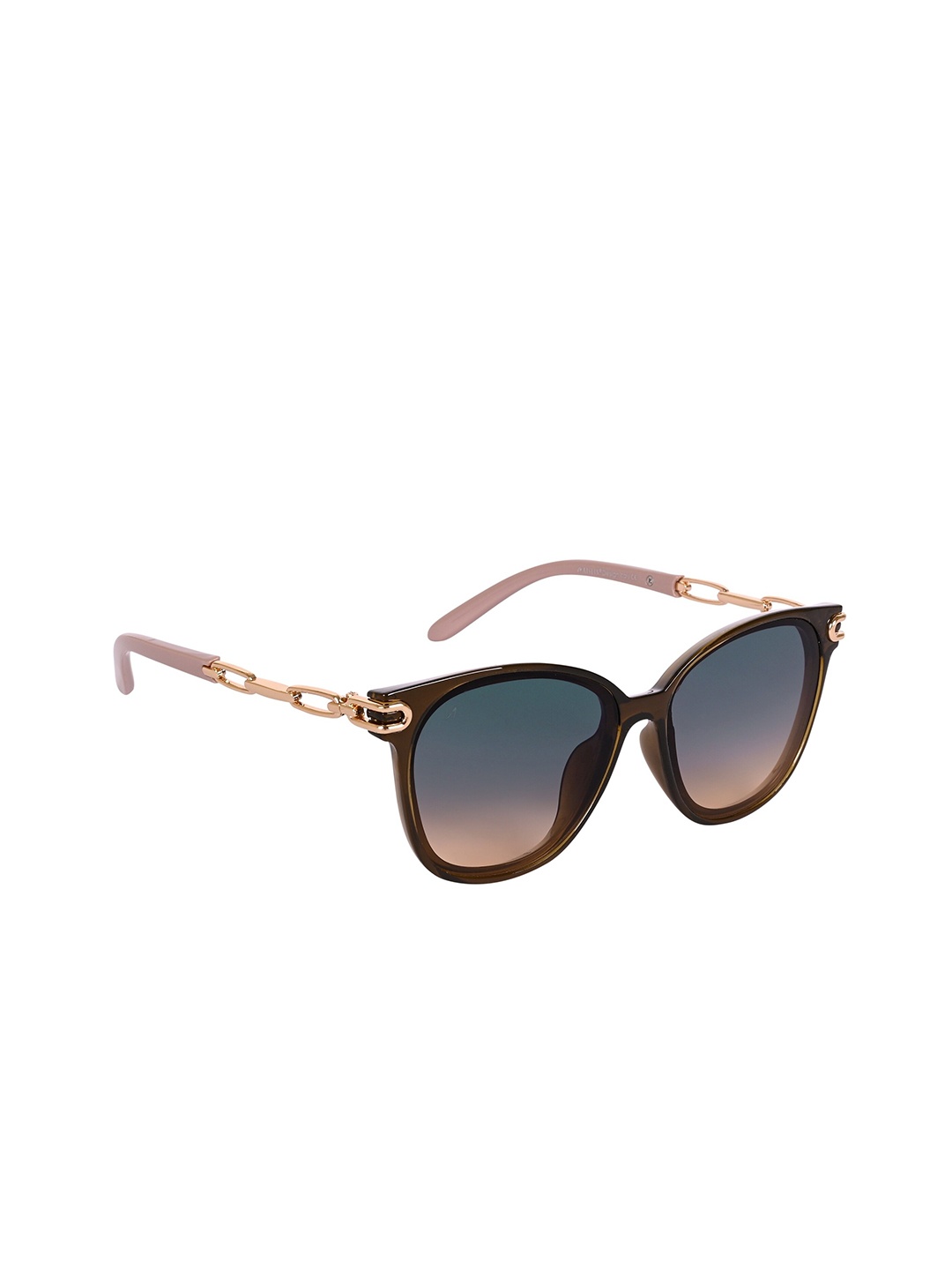 

AISLIN Women Butterfly Sunglasses & UV Protected Lens ES_13304-84-AS-15067-BLBR-BRGLK-BT, Blue