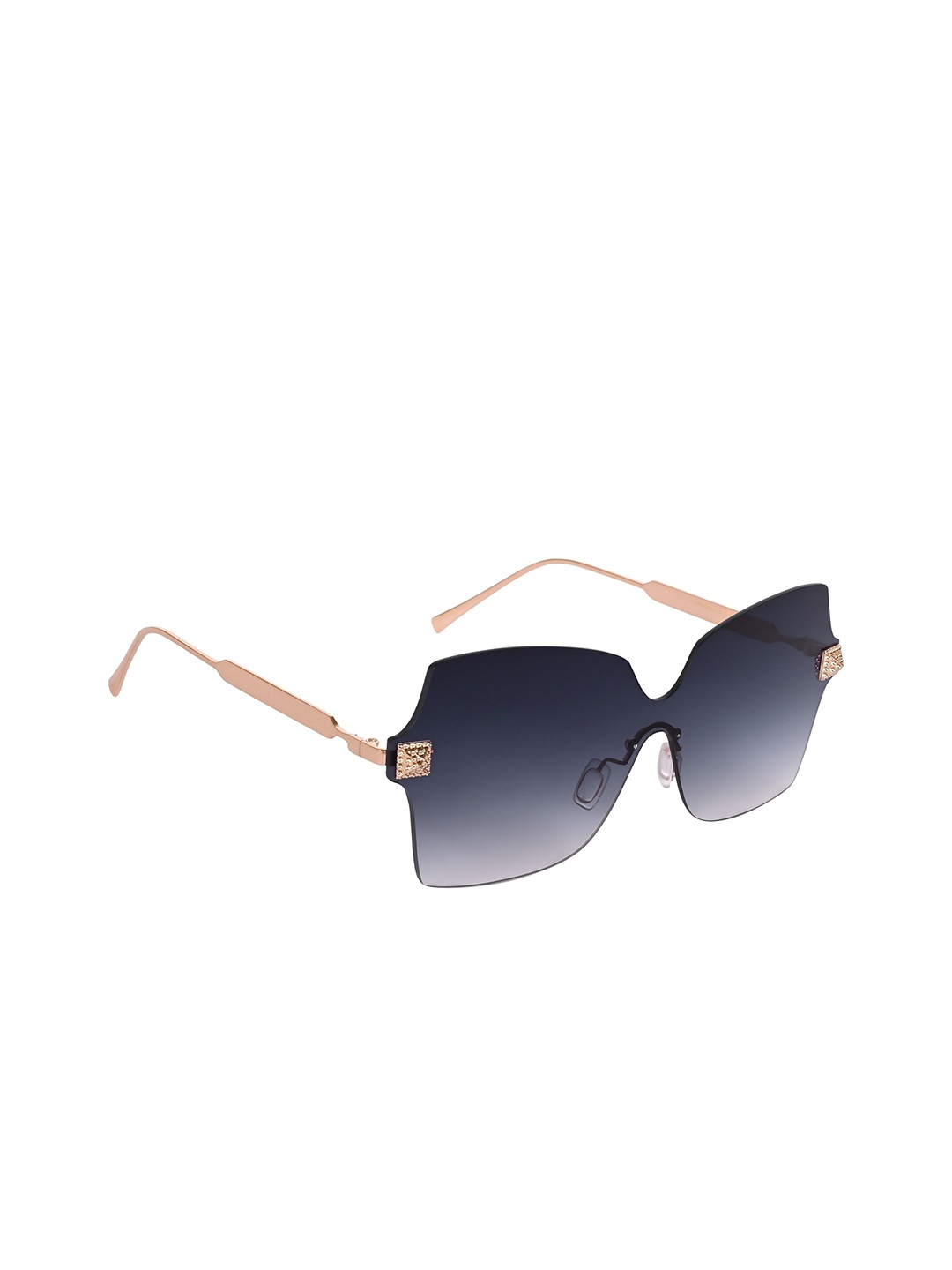 

AISLIN Women Wayfarer Sunglasses with UV Protected Lens ES_12688-80-AS-1pc-BLK-GLD-WFSQ, Gold