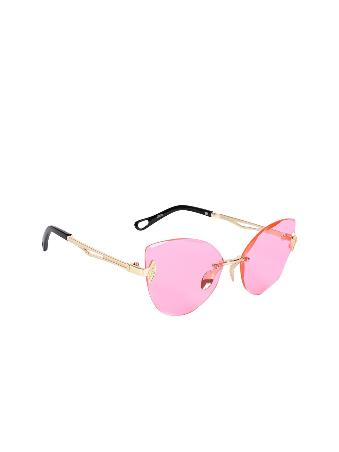 

AISLIN Women Cateye Sunglasses with UV Protected Lens ES_14911-89-AS-2009-PNK-GLD-CE, Pink