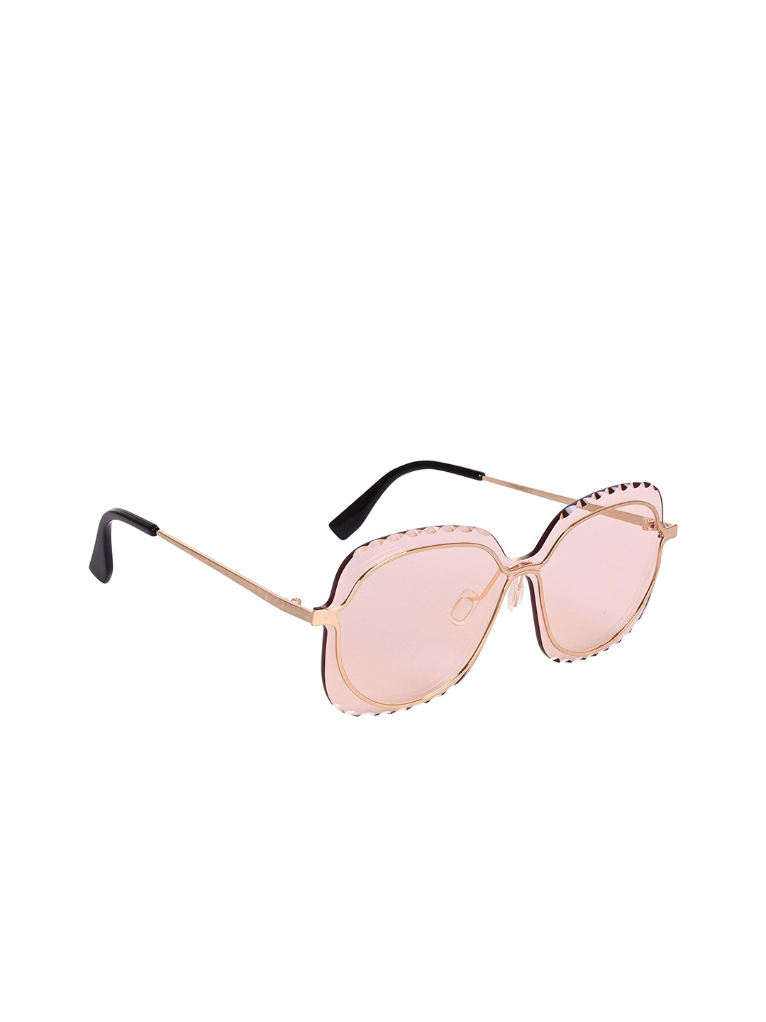 

AISLIN Women Oversized Sunglasses ES_12693-80-AS-Batmn-lBRW-GLD-OSSQ, Pink