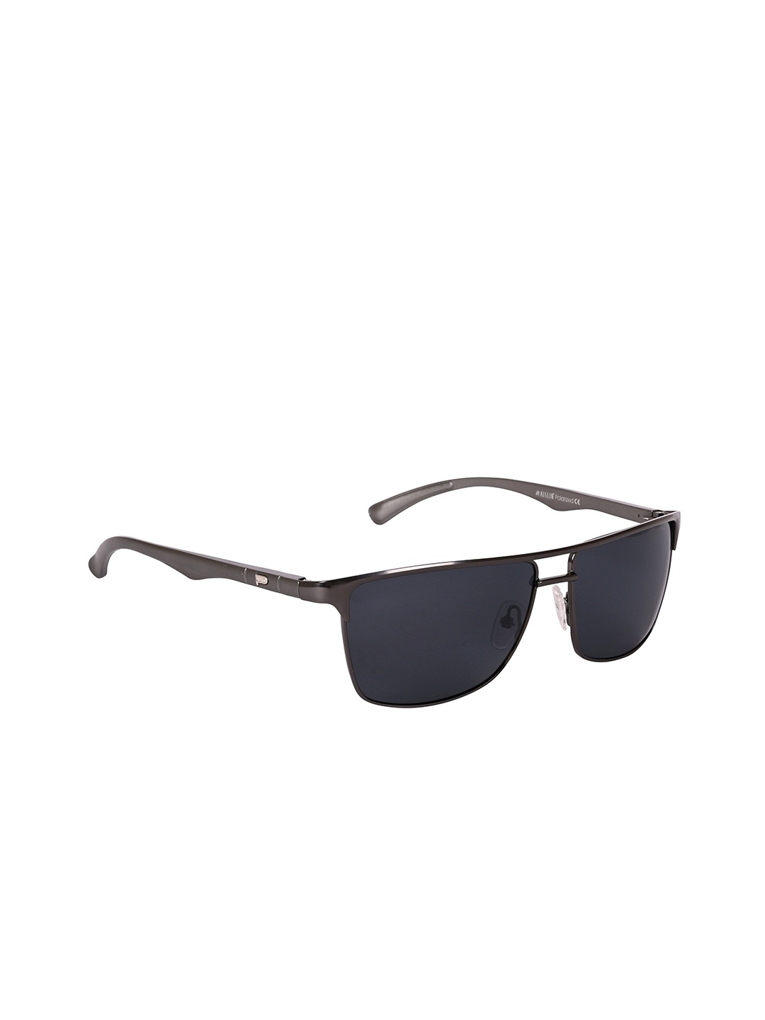 

AISLIN Unisex Rectangle Sunglasses with Polarised & UV Protected Lens ES_13371-90-AS-2593, Black