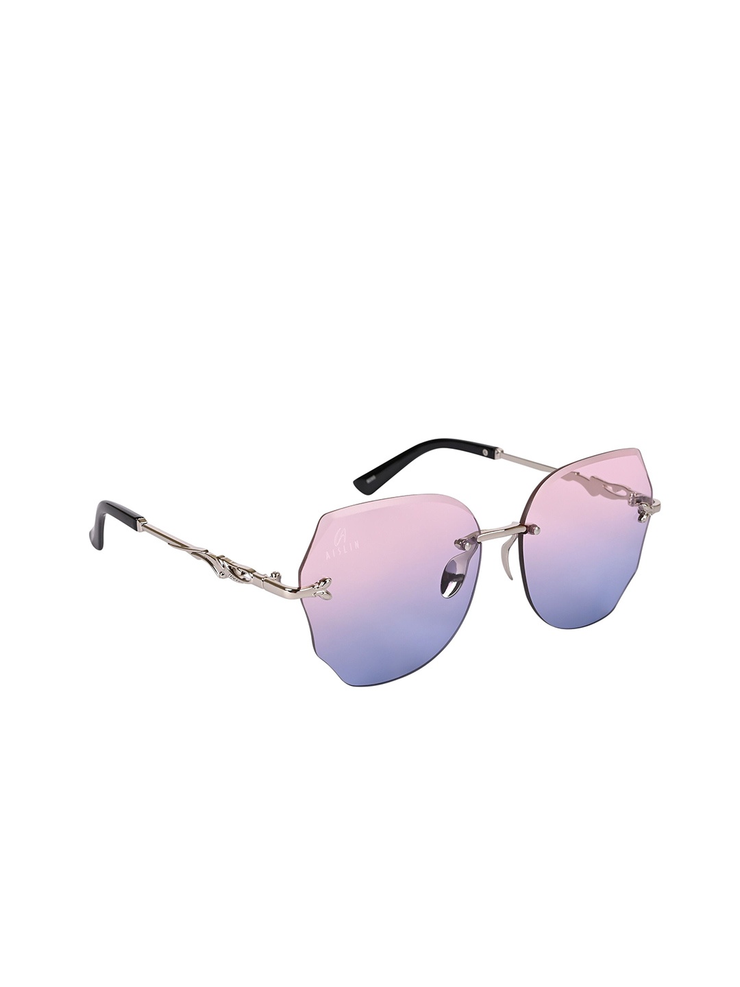 

AISLIN Women Butterfly Sunglasses ES_12993-87-AS-6095-PKBL-SVR-BT-Pink