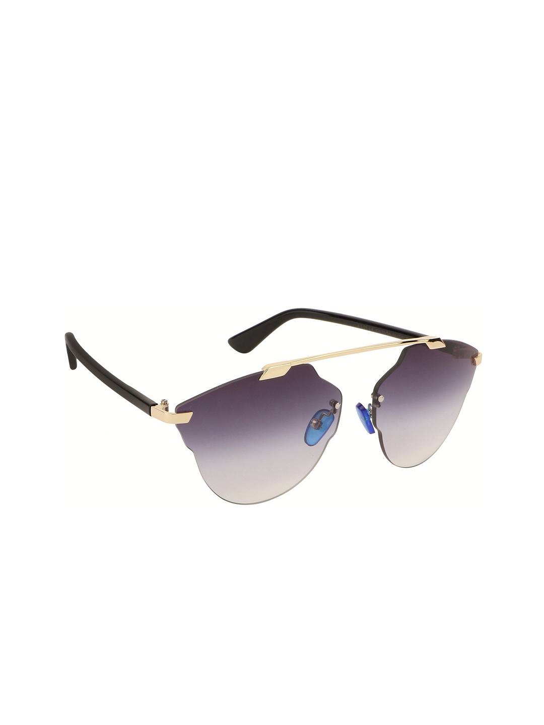 

AISLIN Unisex Oval Sunglasses ES_12477-17-AS-K8073-GYPR-GLBK-OV-Grey, Gold