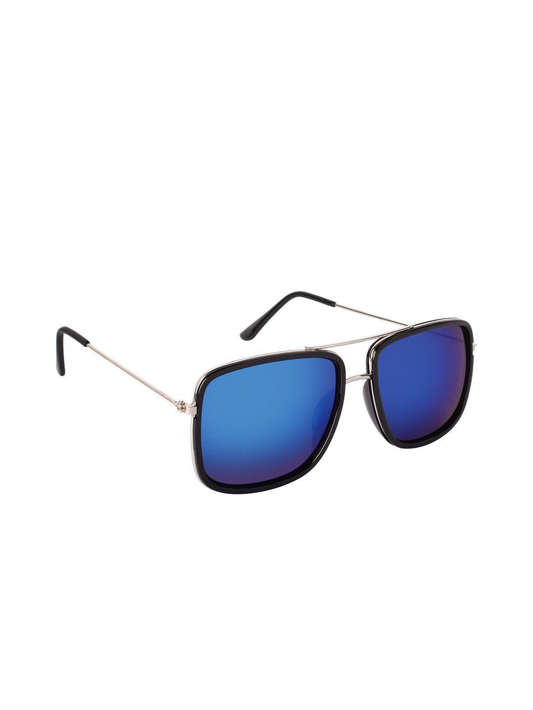 

NuVew Unisex Wayfarer Sunglasses ES_16357-30-NW-PLTSQ-fBLU-STBK-WFSQ, Blue