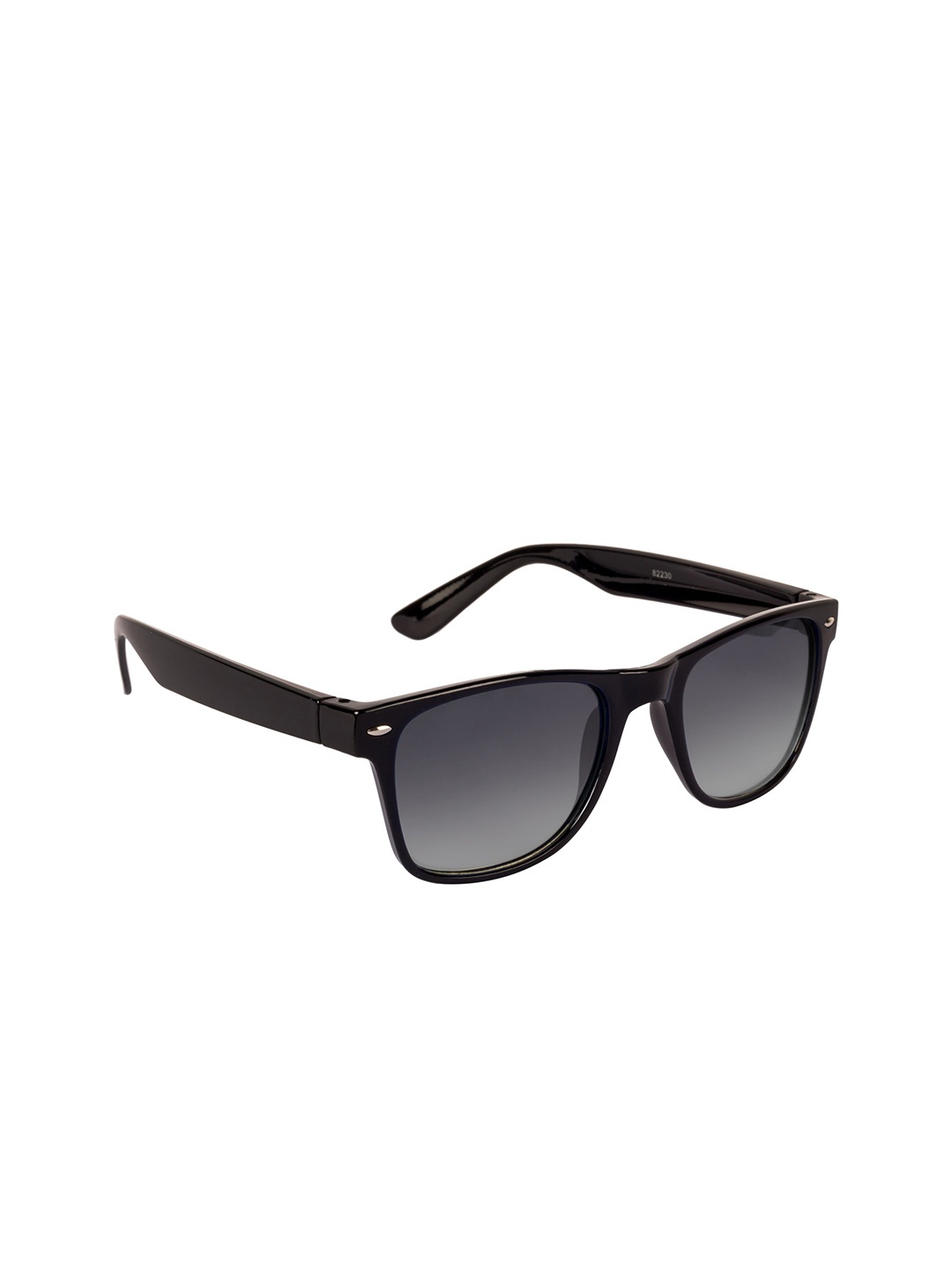 

NuVew Unisex Wayfarer Sunglasses with UV Protected Lens ES_15397, Black