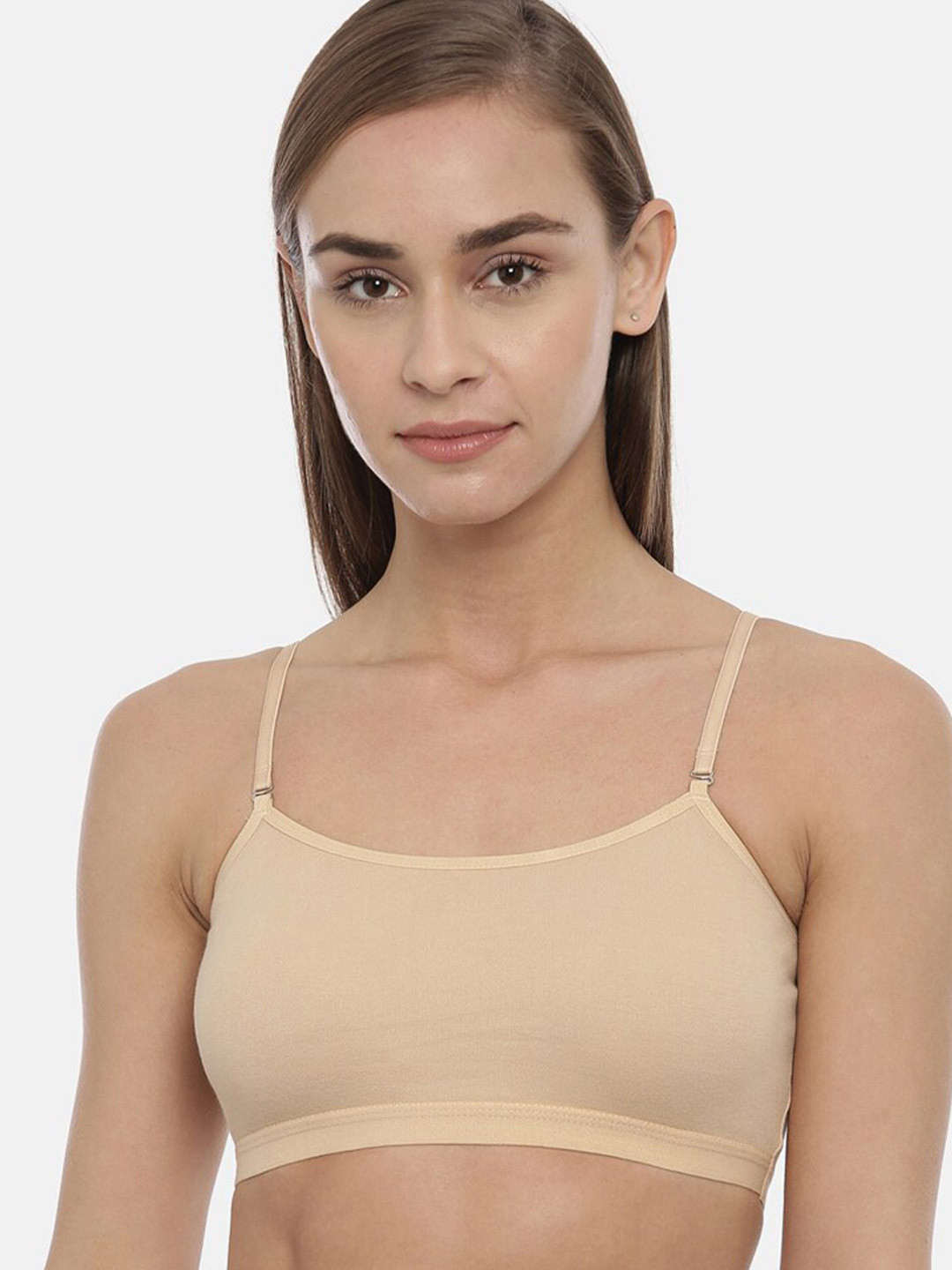 

BLOSSOM Full Coverage Non Padded Pure Cotton Beginners Bra With All Day Comfort, Beige