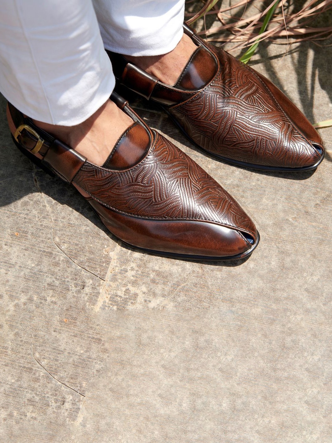 

MICHAEL ANGELO Men Mojaris, Brown