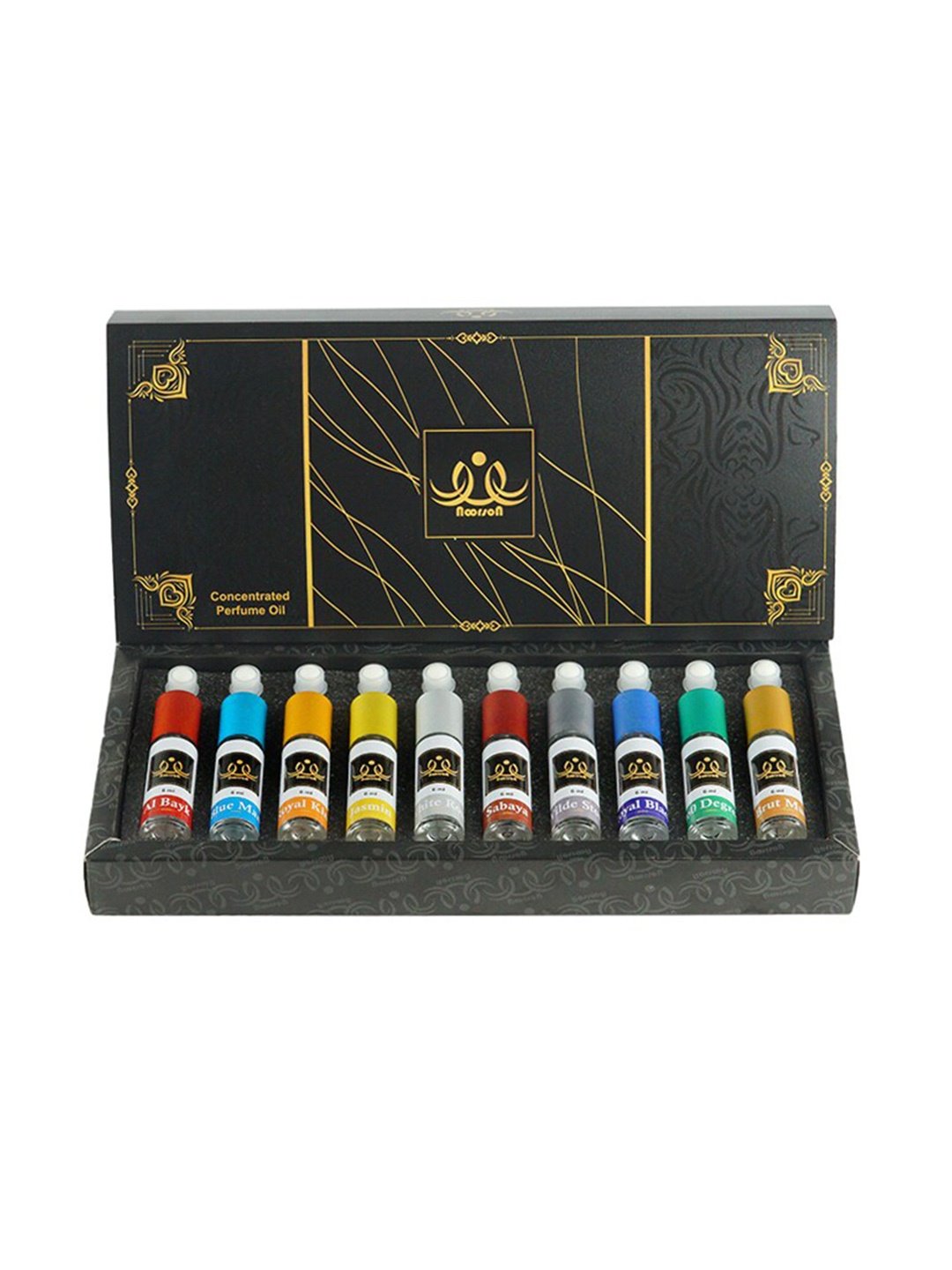 

Noorson Ibadat Set Of 10 Special Combo Long Lasting Attar Perfume - 6ml Each, Multi