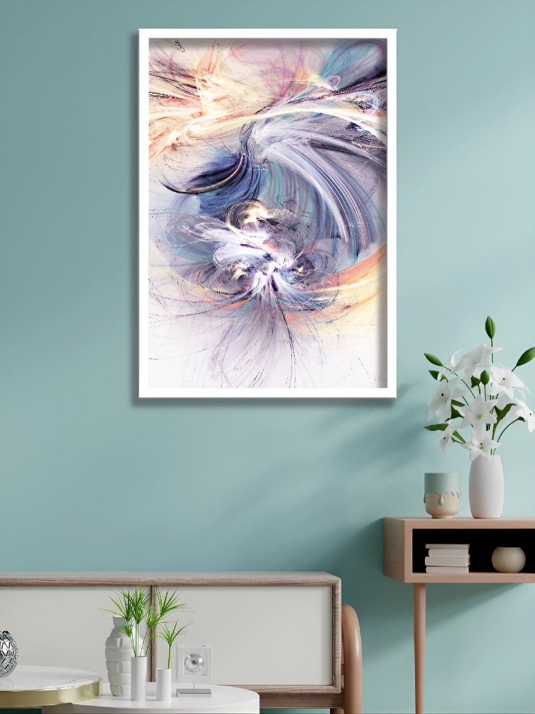 

Aura Purple & Orange Abstract Paintings Wall Art