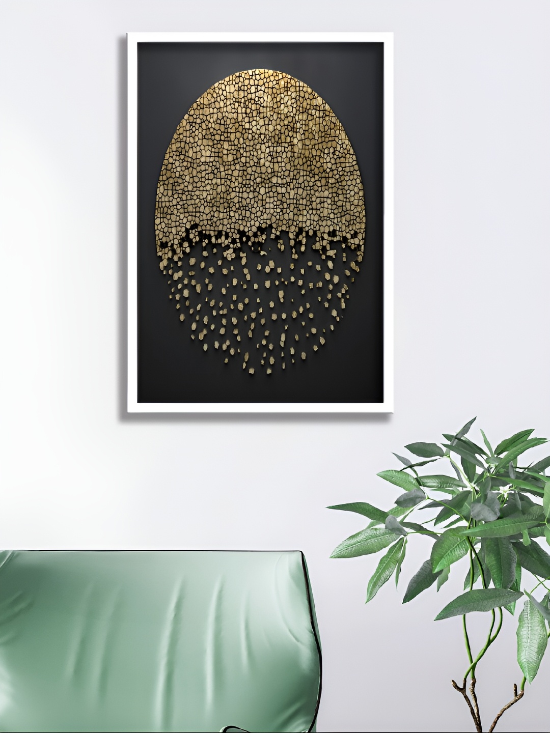 

Aura Gold-Toned & Black Abstract Paintings Wall Art