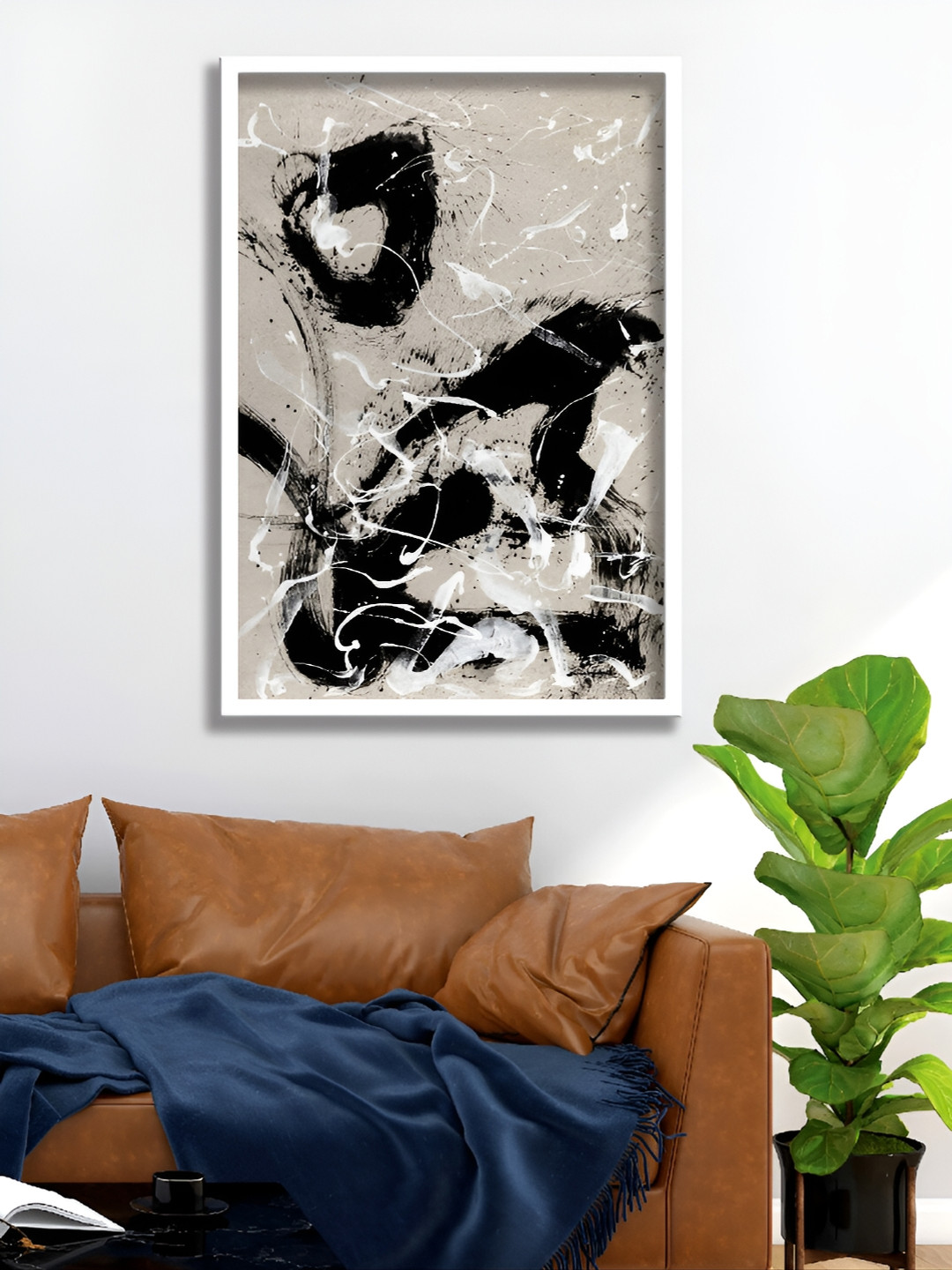 

Aura Beige & Black Abstract Paintings Wall Art