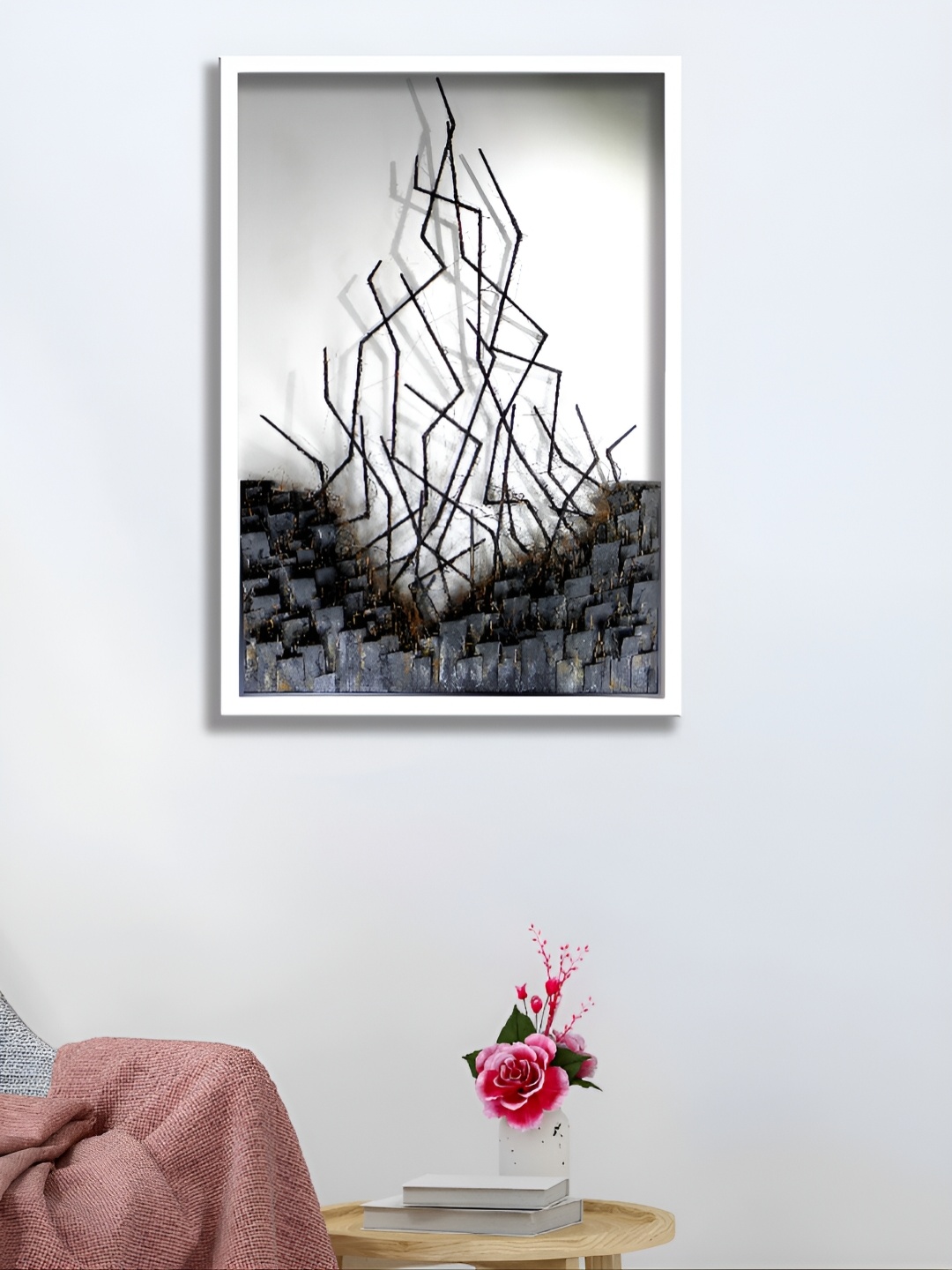 

Aura White & Grey Abstract Paintings Wall Art
