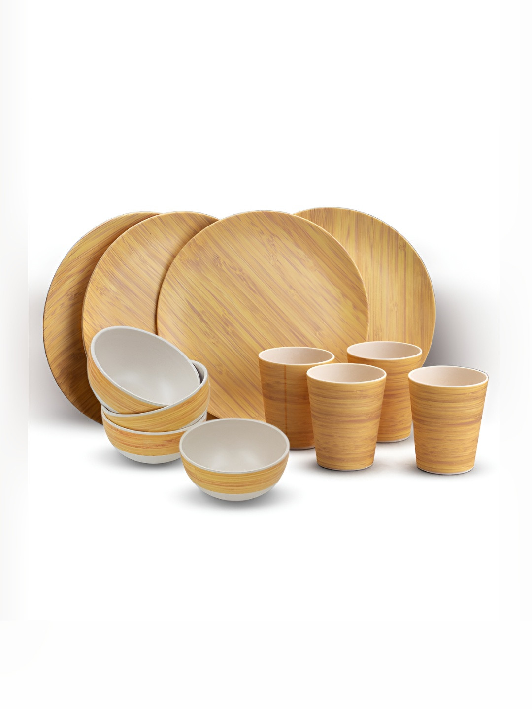 

Red Butler Brown 12-Piece Eco-Friendly Bamboo Fibre Dinner Set