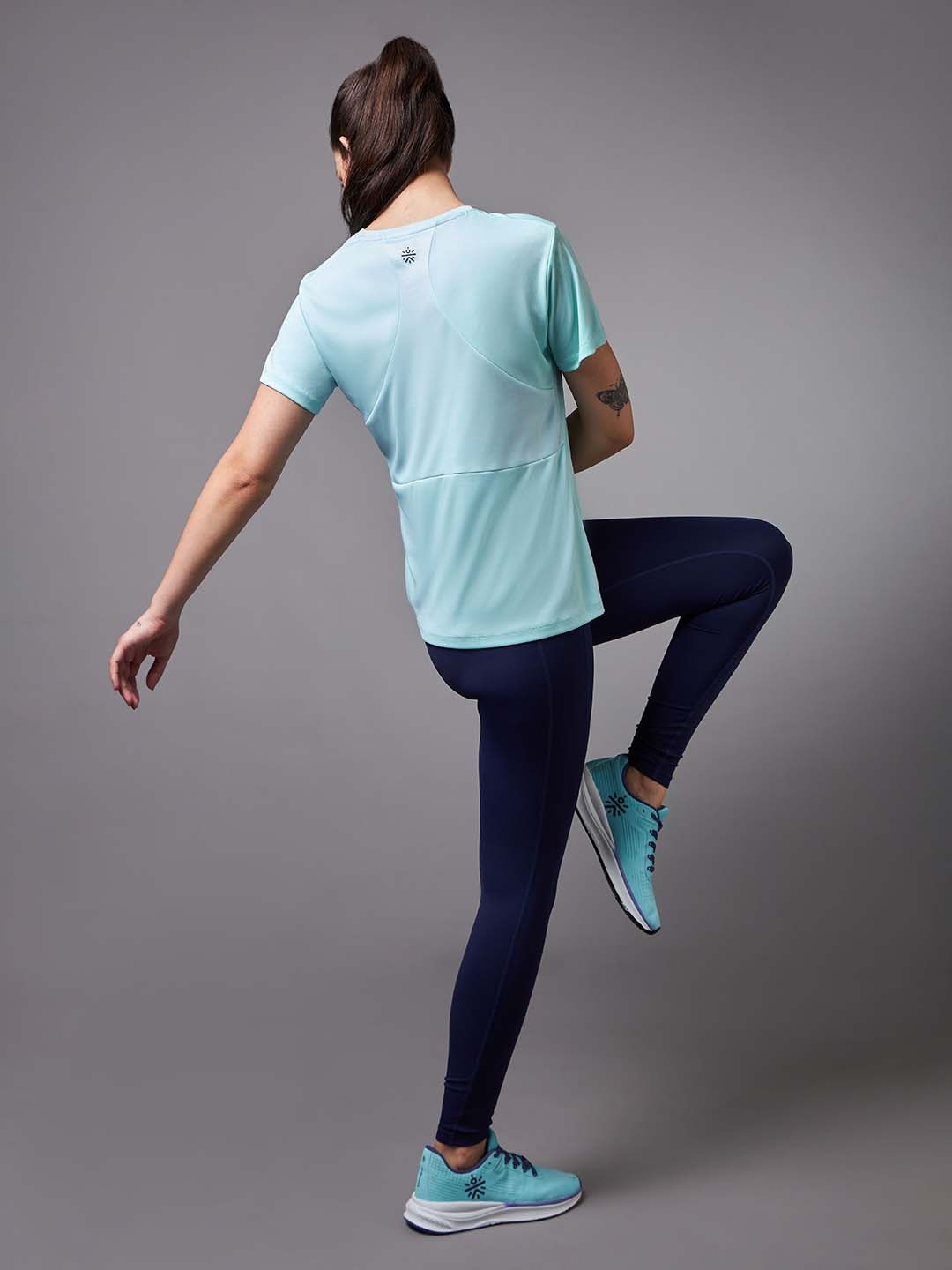 

CULT Flydry Technology Round Neck Run Booster Sports Tshirt, Blue