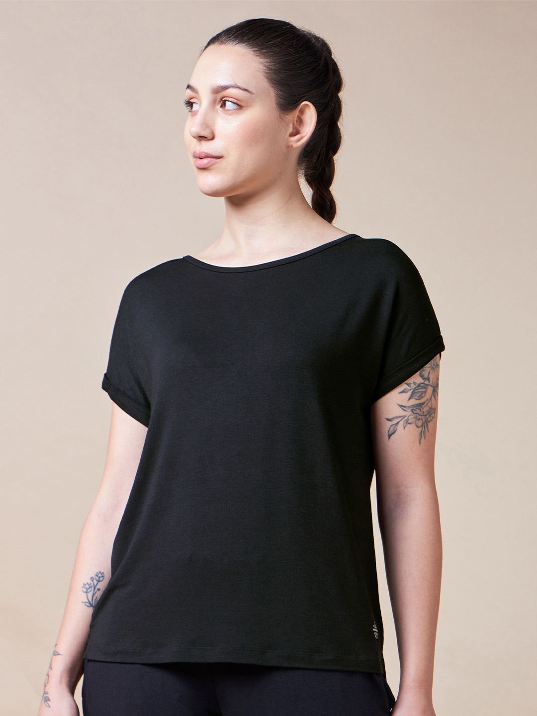 

CULT Yogini Tie Up Top, Black
