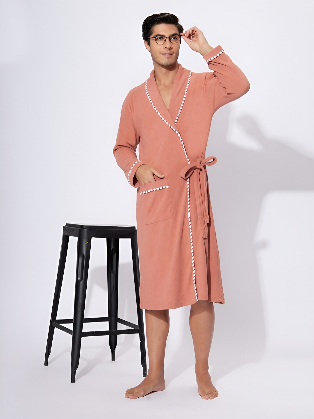 

HotGown Orange 380 GSM Pure Cotton Bath Robe