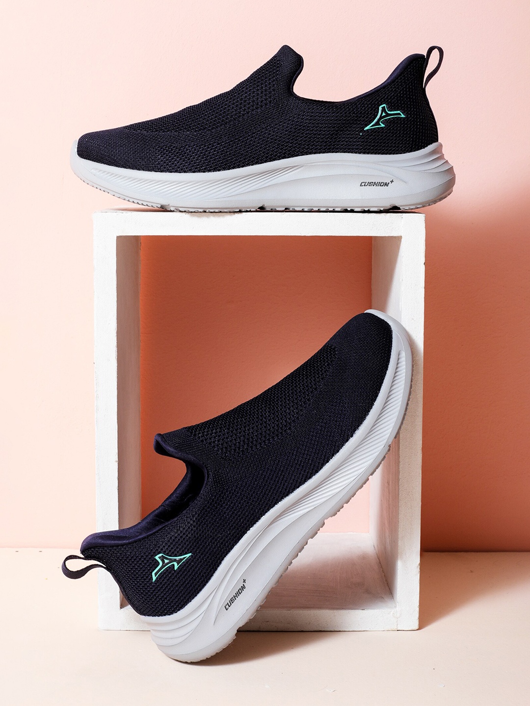 

ABROS Men Running Shoes, Navy blue
