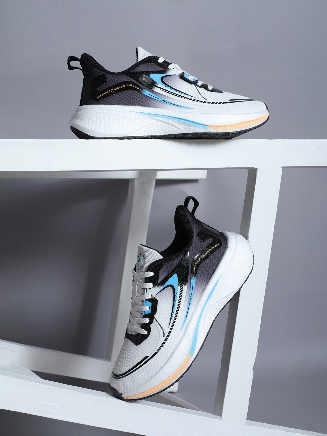 

ABROS Men Running Shoes, White