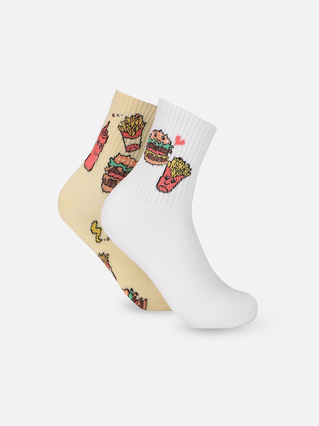

AMERICAN EAGLE OUTFITTERS Women Pack Of 2 Printed Ankle-Length Socks, Beige