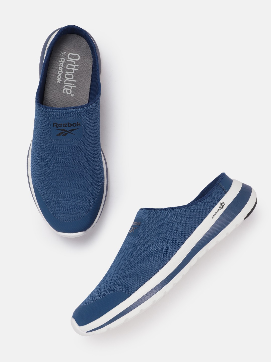 

Reebok Men Woven Design Comfort Wonderer Mule Walking Shoes, Blue