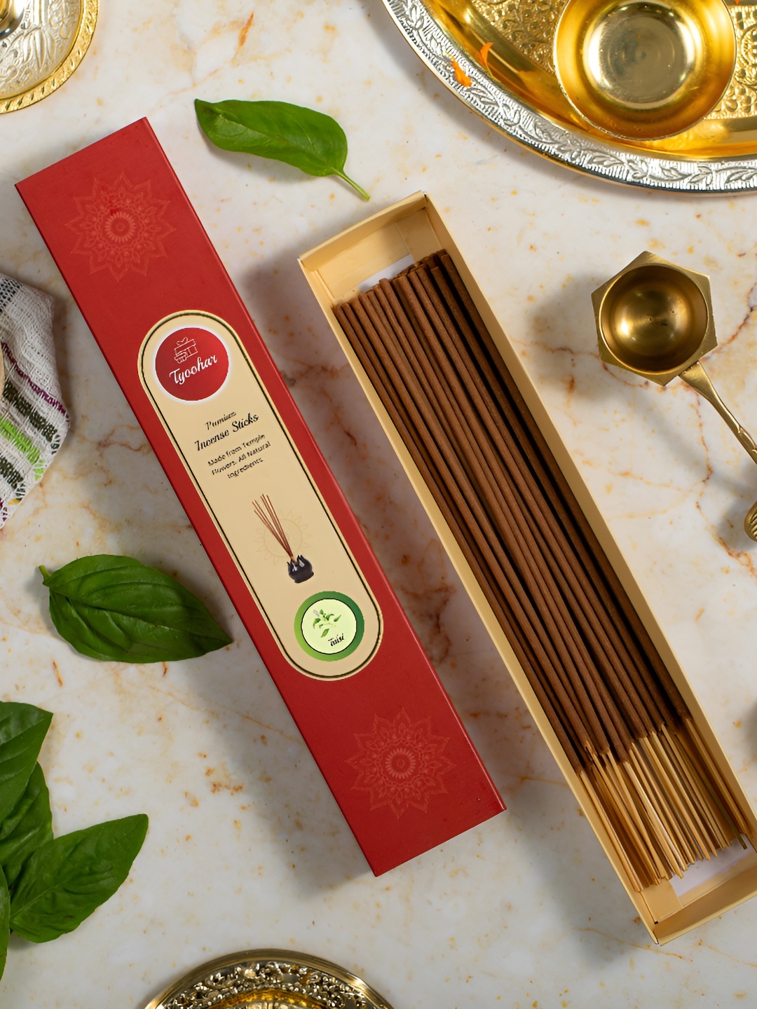 

TYOOHAR Brown Tulsi Incense Sticks