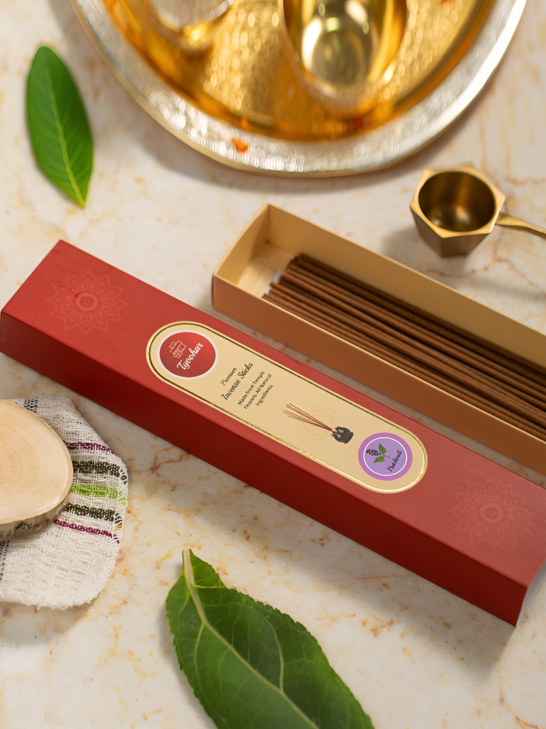 

TYOOHAR Brown Wooden Incense Sticks