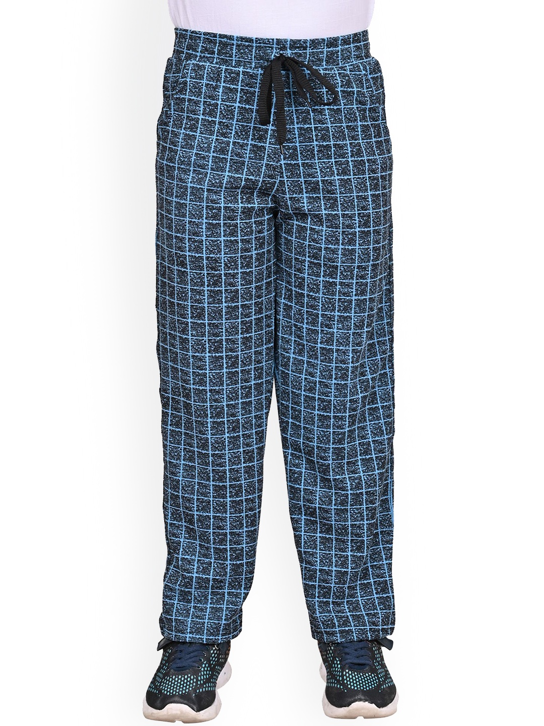 

BAESD Boys Checked Dry-Fit Track Pants, Blue