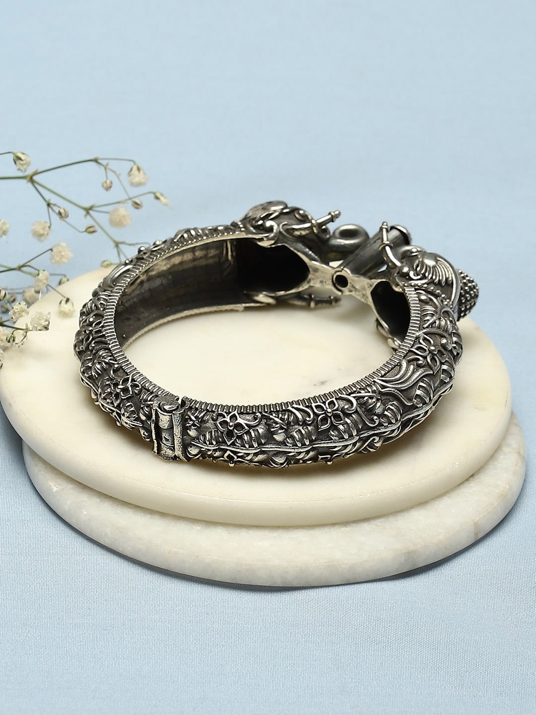 

Biba Silver-Plated Oxidised Bangle