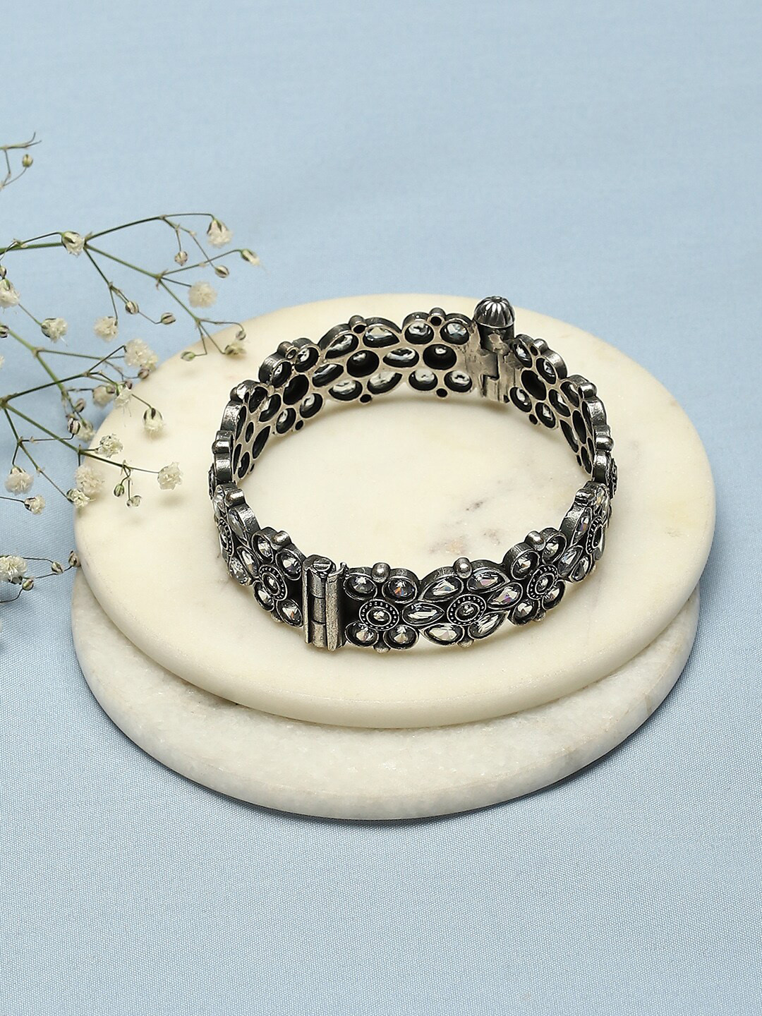 

Biba Silver-Plated Oxidised Bangle