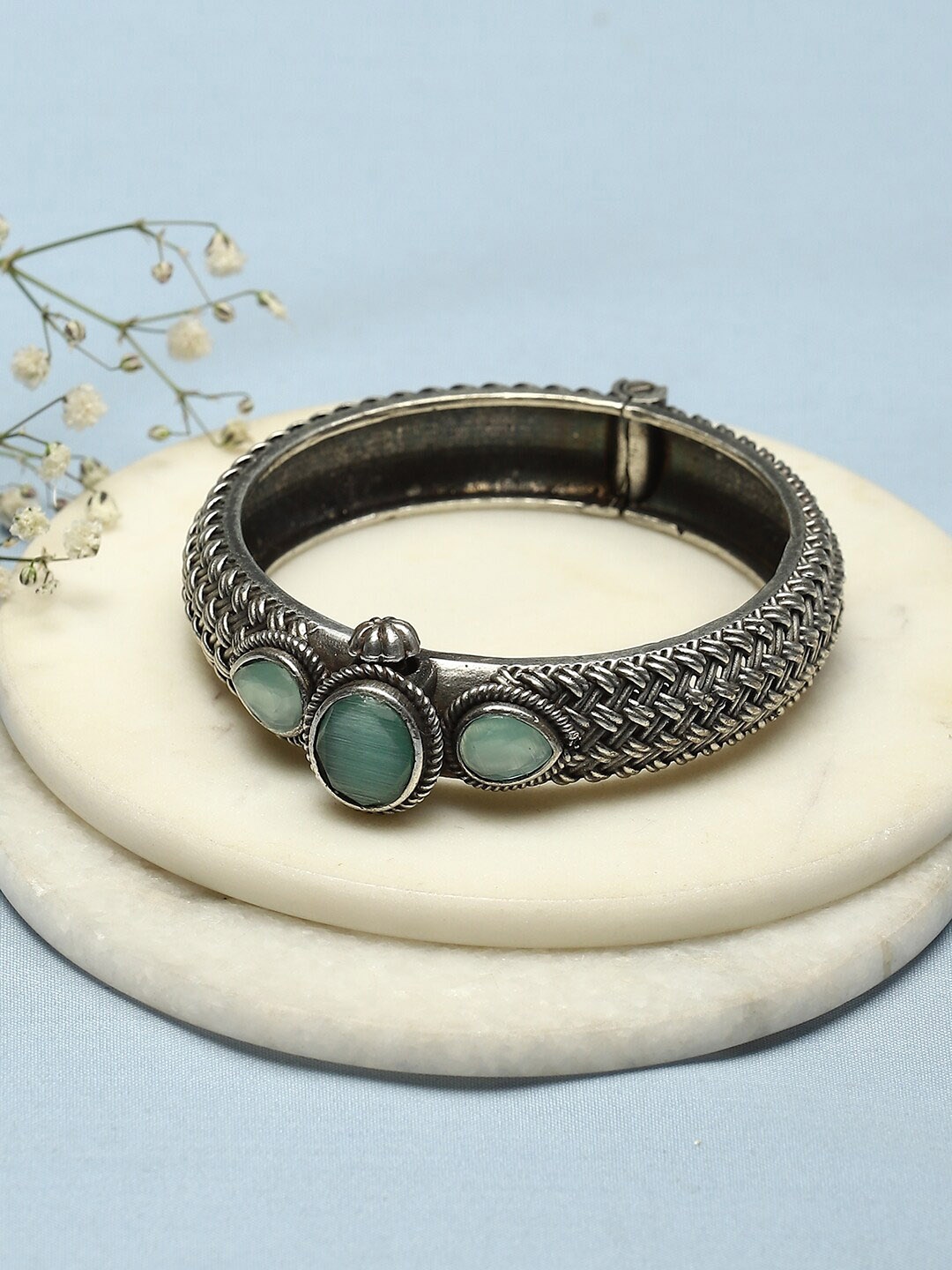 

Biba Silver-Plated Oxidised Bangle