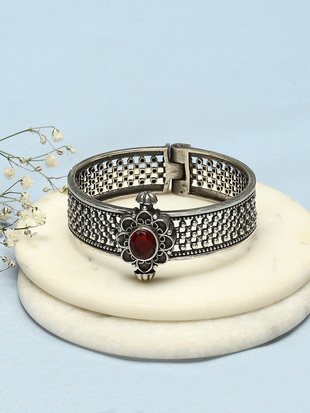 

Biba Silver-Plated Oxidised Bangle