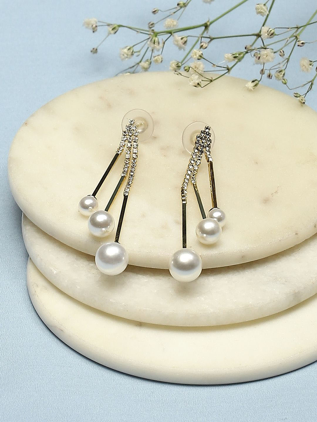 

Biba Alloy Gold-Plated Drop Earrings