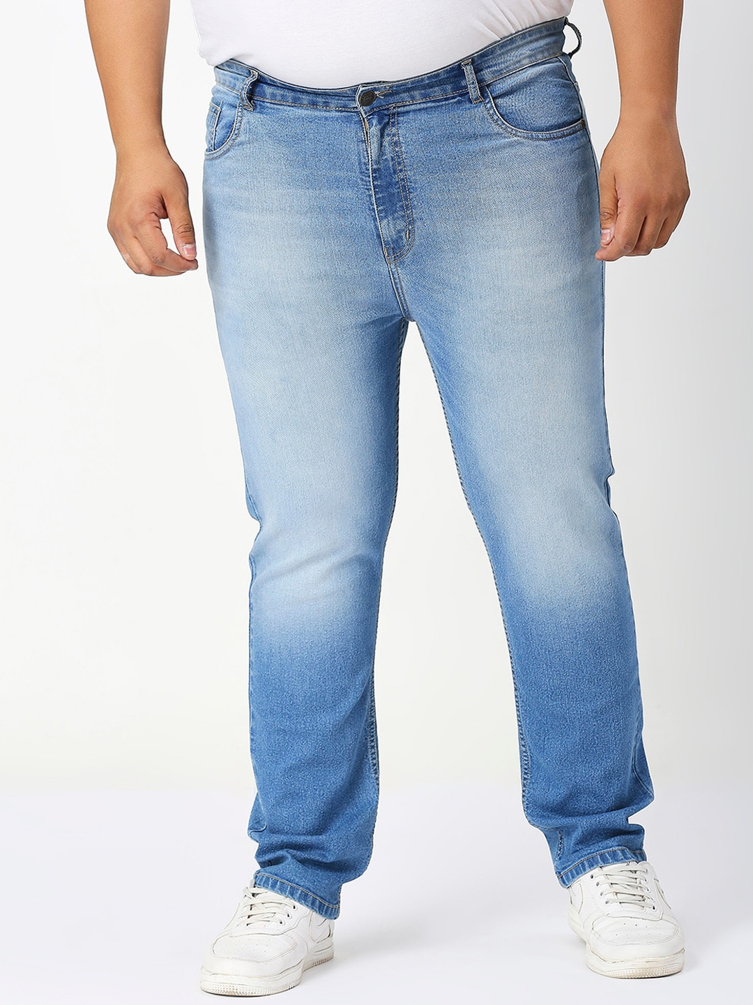 

ZUSH Men Plus Size Comfort Heavy Fade Stretchable Jeans, Blue