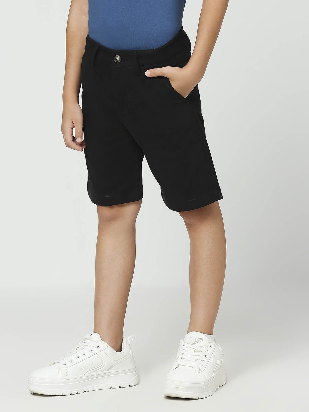 

Nautica Boys Slim Fit Pure Cotton Shorts, Black