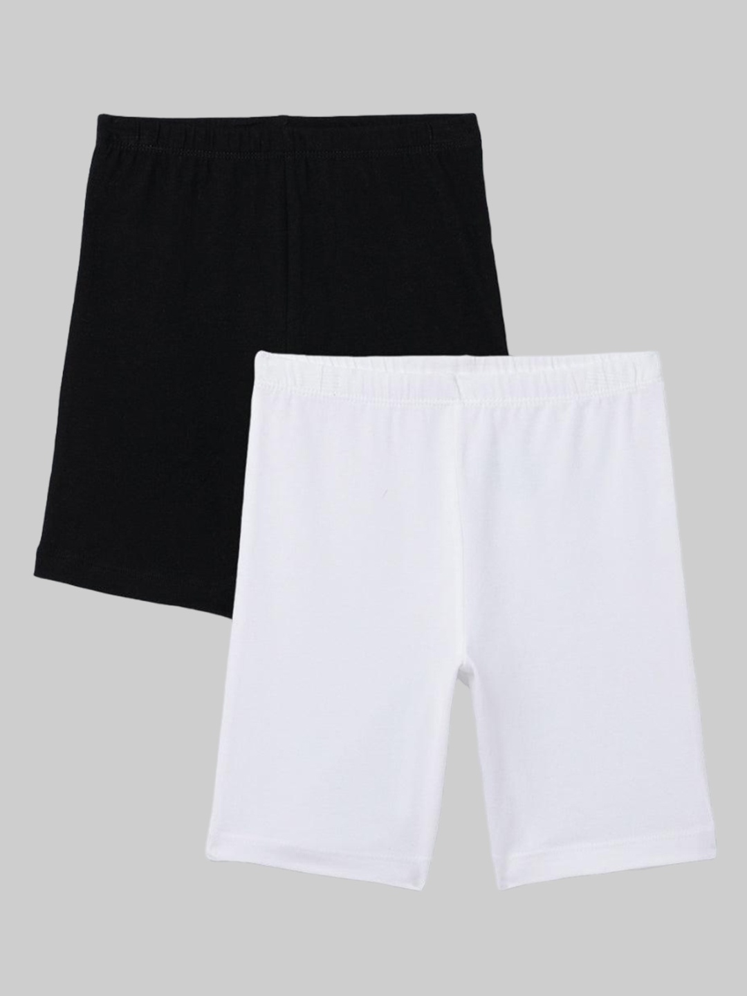 

Charm n Cherish Pack of 2 Girls Sports Shorts, Black