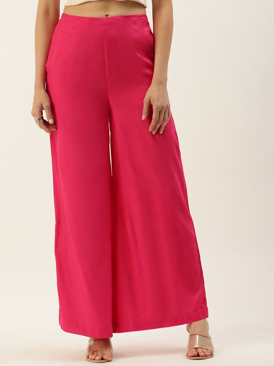 

De Moza Women Parallel Trousers, Fuchsia