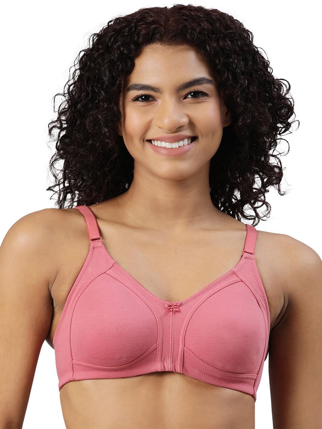 

BLOSSOM Women Non Wired Non Padded Full Coverage Everyday Bra, Rose gold