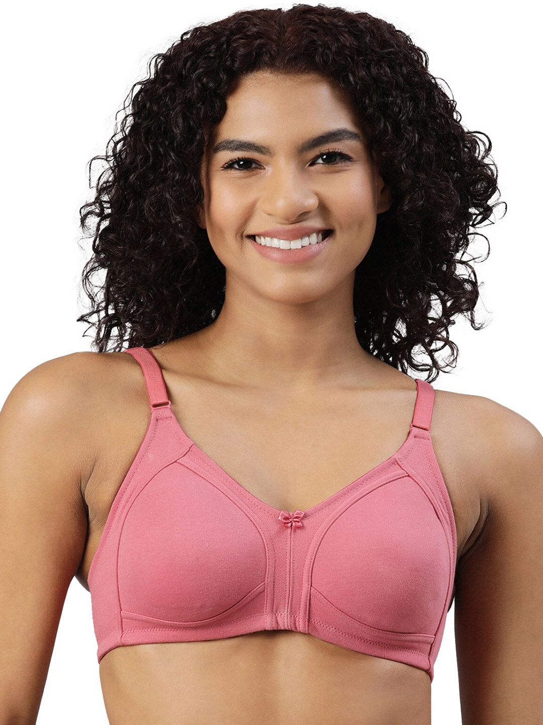 

BLOSSOM Women Non Wired Non Padded Full Coverage Everyday Bra, Rose gold