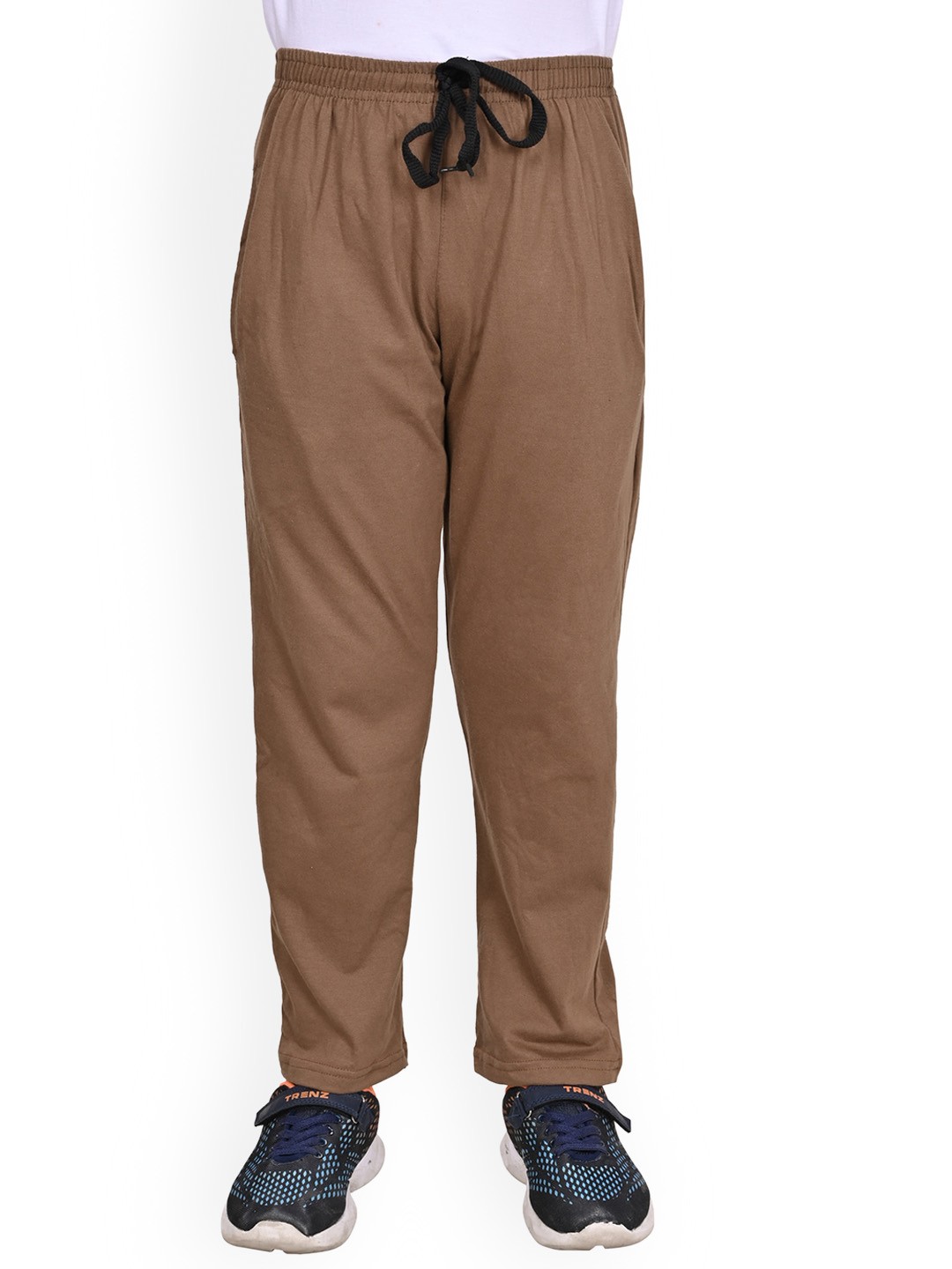 

BAESD Boys Regular Fit Cotton Track Pants, Brown